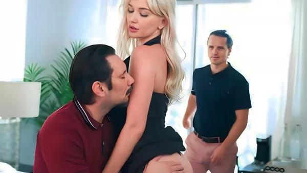 The Guy Called His Friend To Help Him Fuck His Busty Nymphomaniac Wife In A Threesome