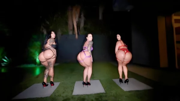 Three Brunettes Enjoy A Threesome With Hot Blacks