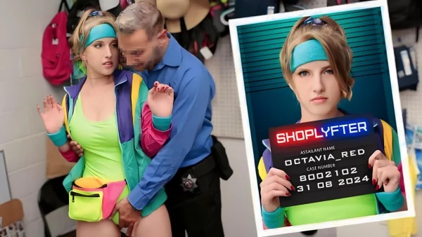 The Guard Searched The Busty Thief And Fucked In The Office