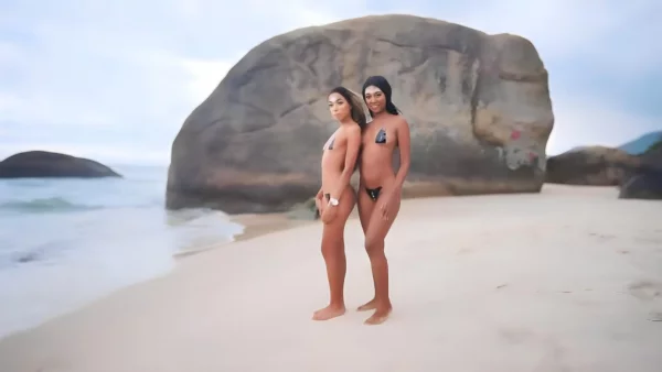 Men With Thick Dicks Fuck Black Women On The Beach