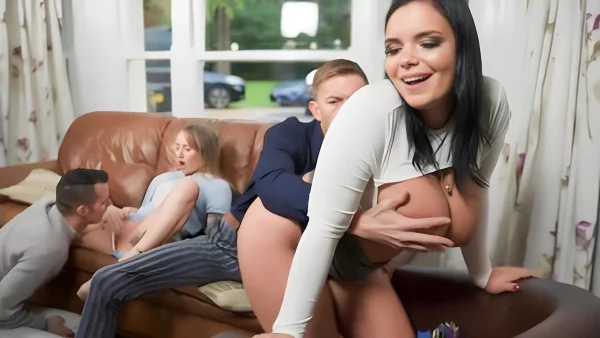 Swingers Have Group Sex At A Party